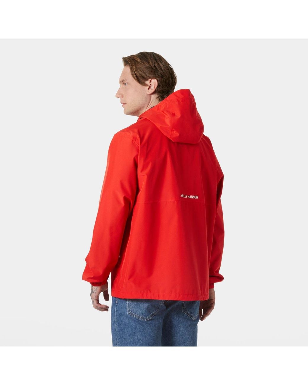 Helly Hansen Red Sandoy Rain Jacket for men