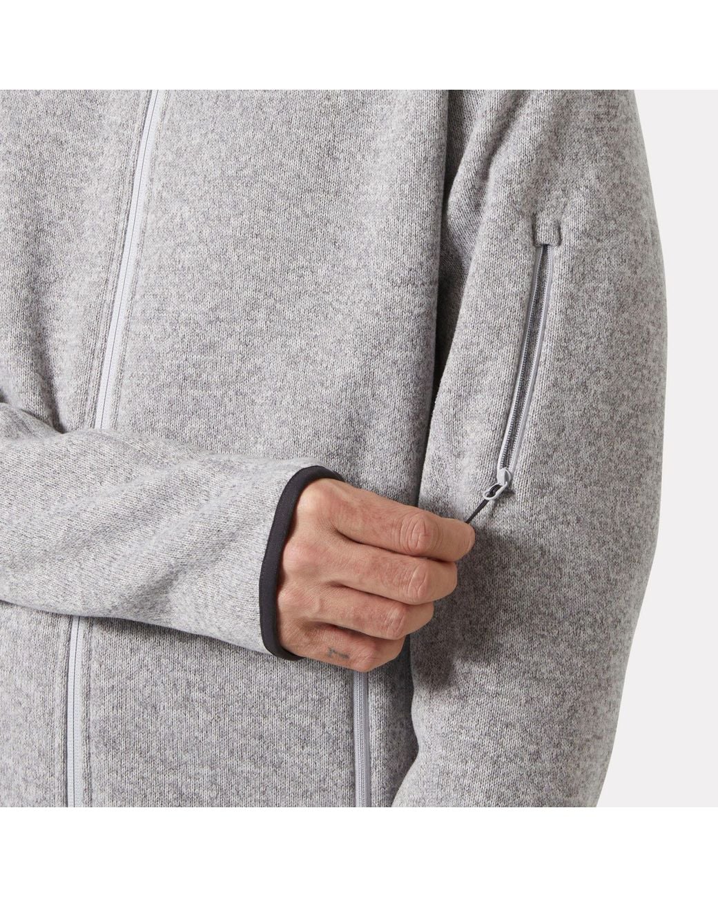Helly Hansen Gray Varde Fleece Jacket 2.0 for men
