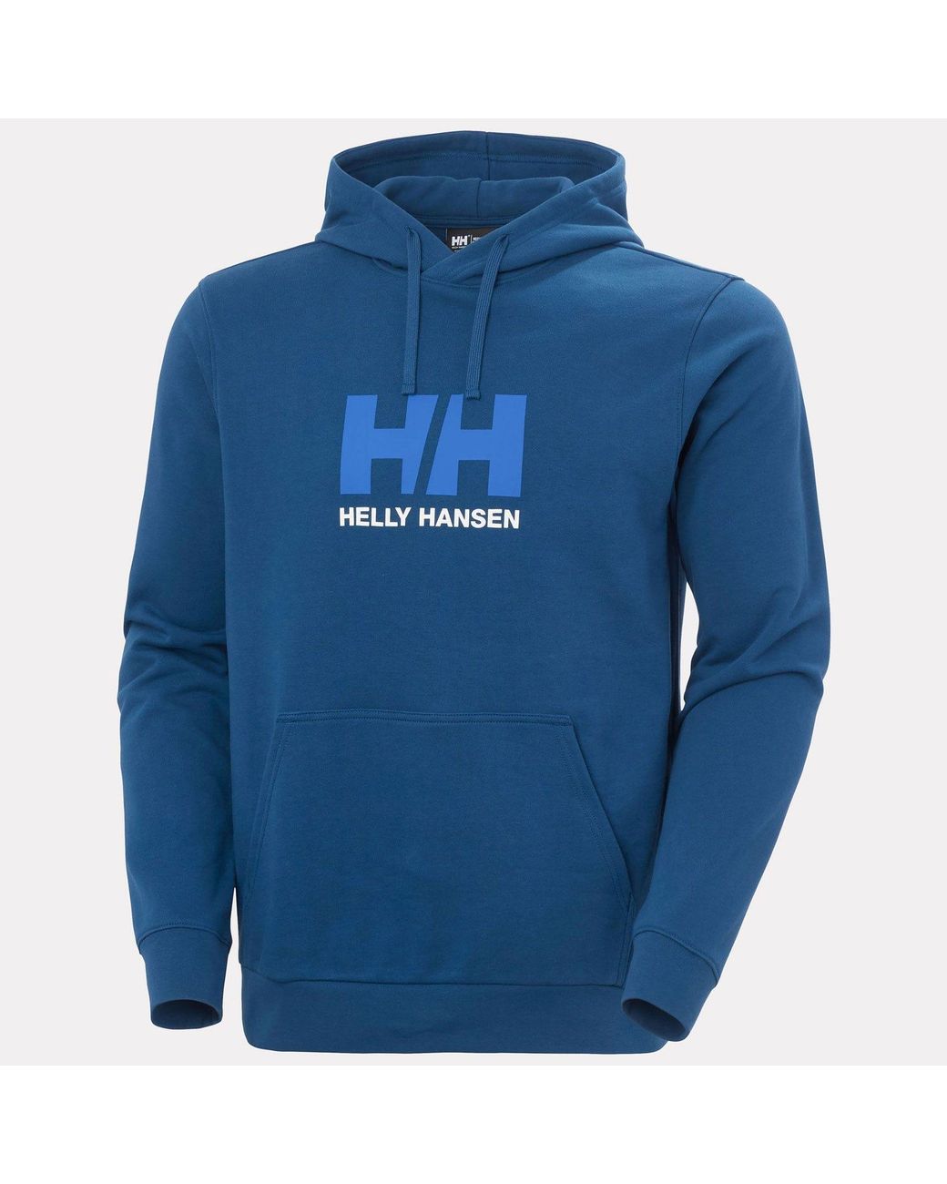 Helly Hansen Blue Logo Hoodie for men