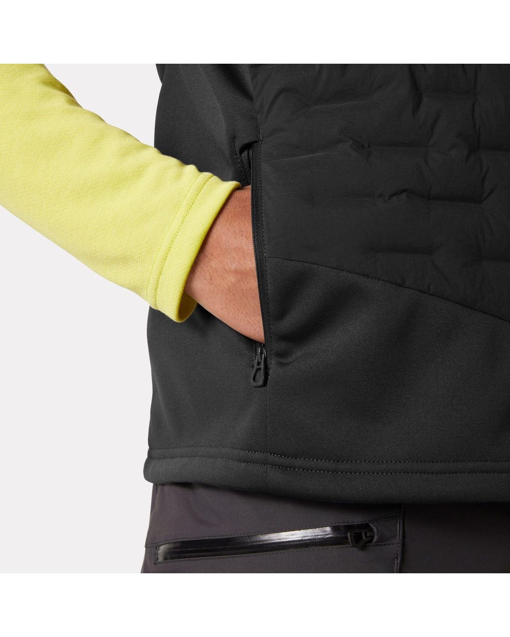 Helly Hansen Gray Hp Hybrid Stretch Insulator Vest for men