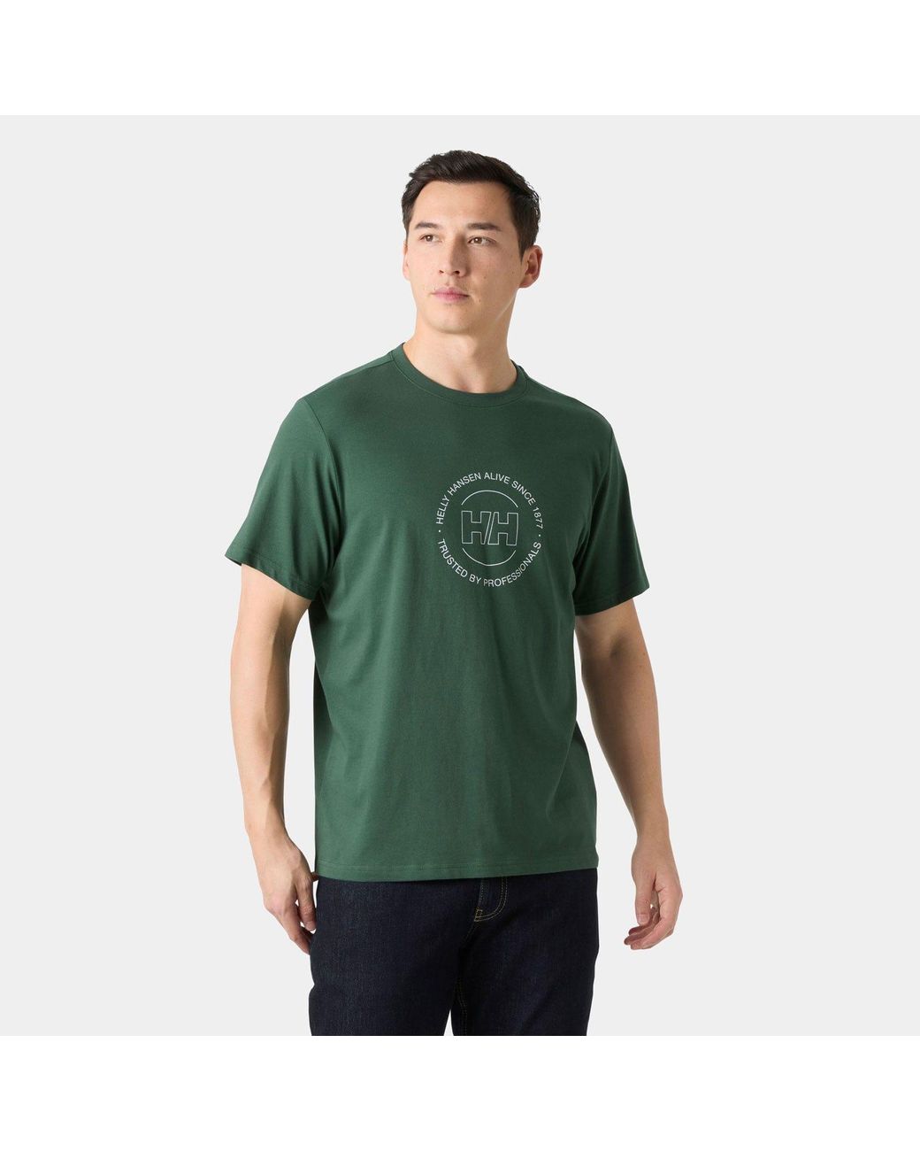 Core Graphic T 2.0 Hombre Helly Hansen de hombre de color Green