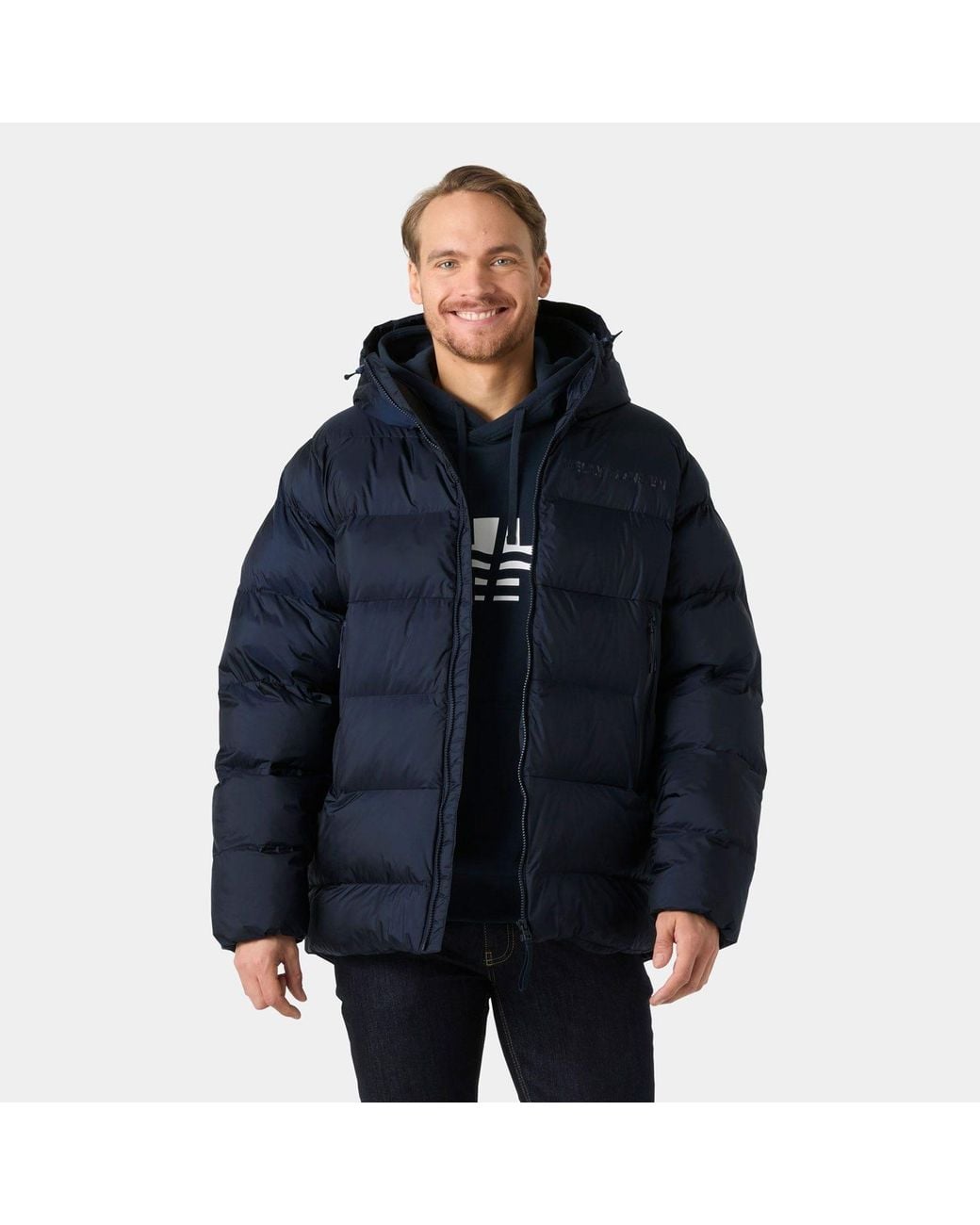 Stride Puffy Parka Helly Hansen de hombre de color Blue