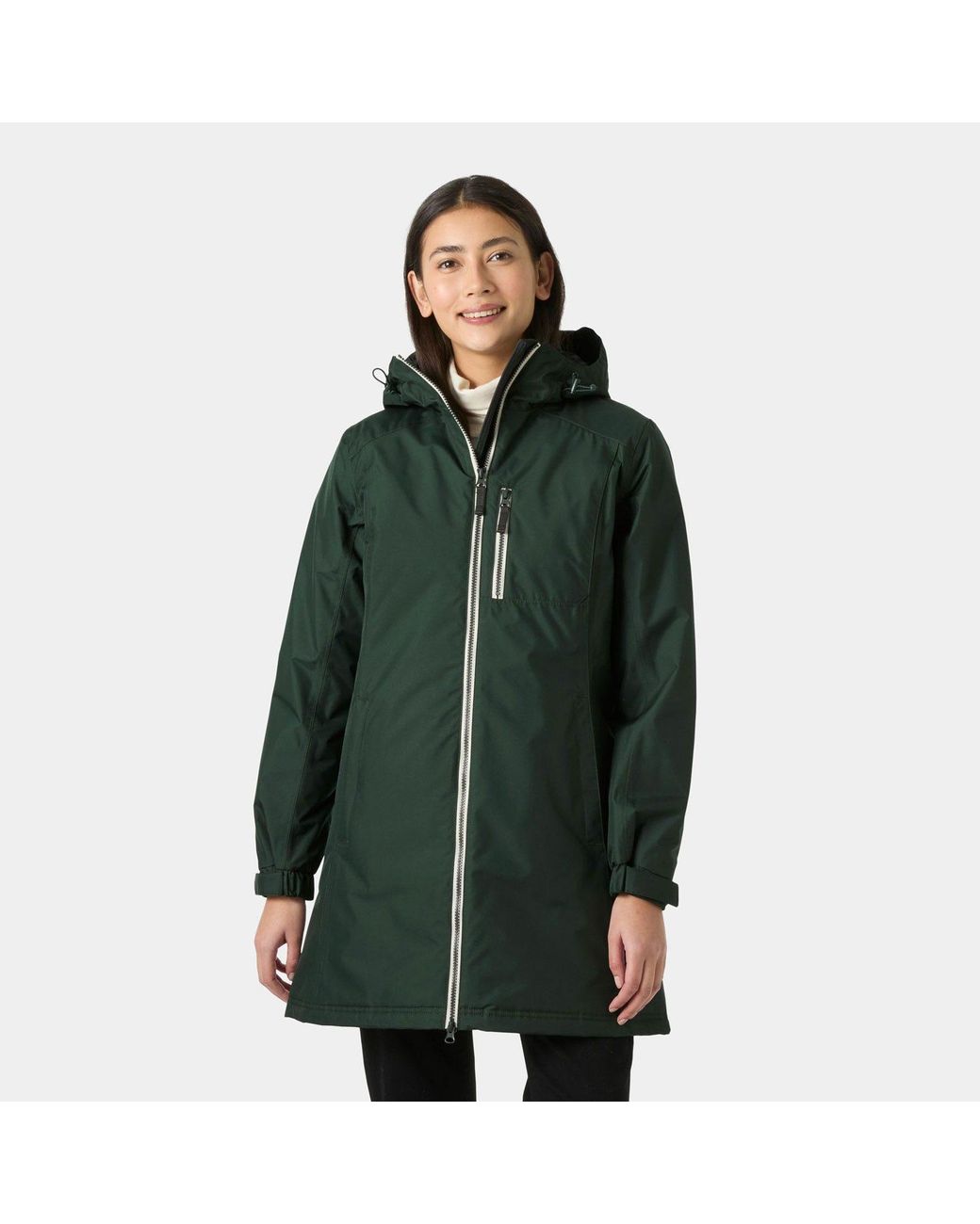 Helly Hansen Green Long Belfast Winter Insulated Jacket
