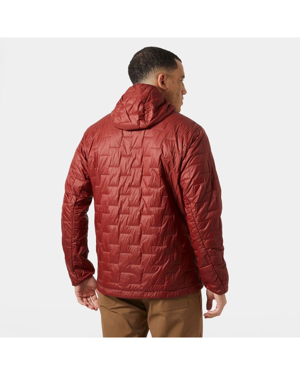 Helly Hansen Red Lifaloft Hooded Lightweight Insulator Jacket for men