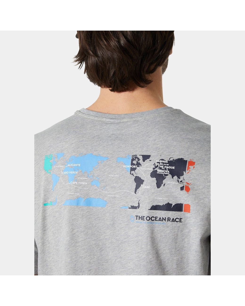 Helly Hansen Gray The Ocean Race T-Shirt for men
