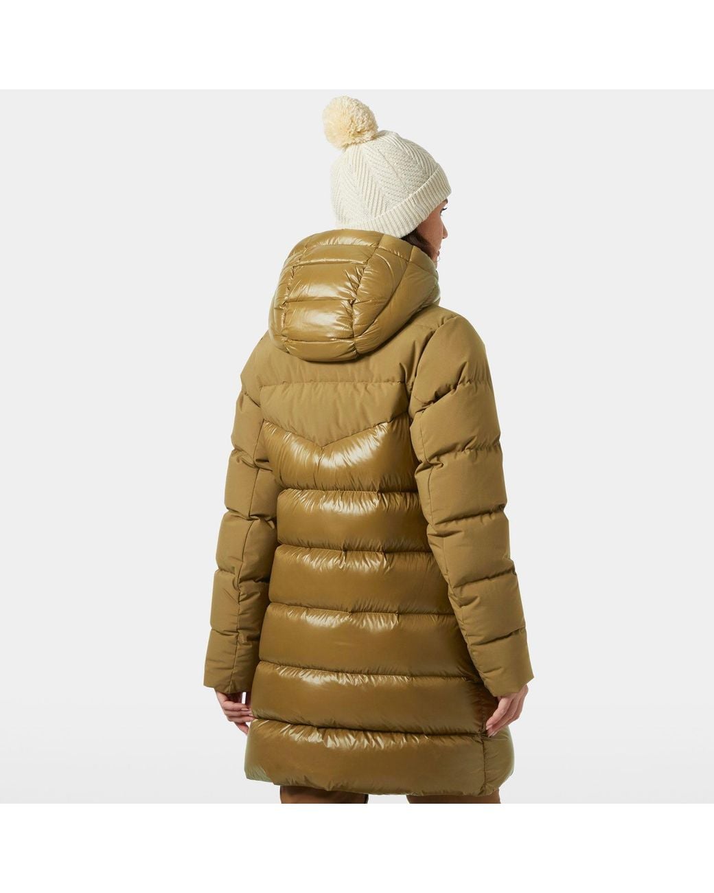 Winter Bliss Down Parka Marrone di Helly Hansen in Green