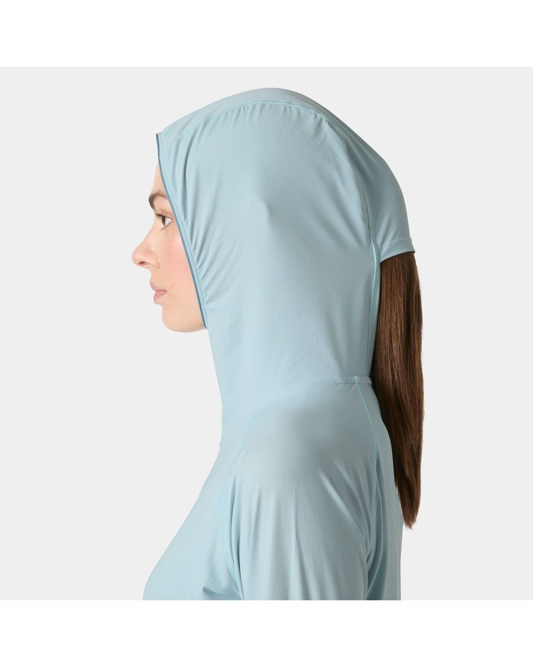 Helly Hansen Blue Shine Solen Half-Zip Sun Hoodie