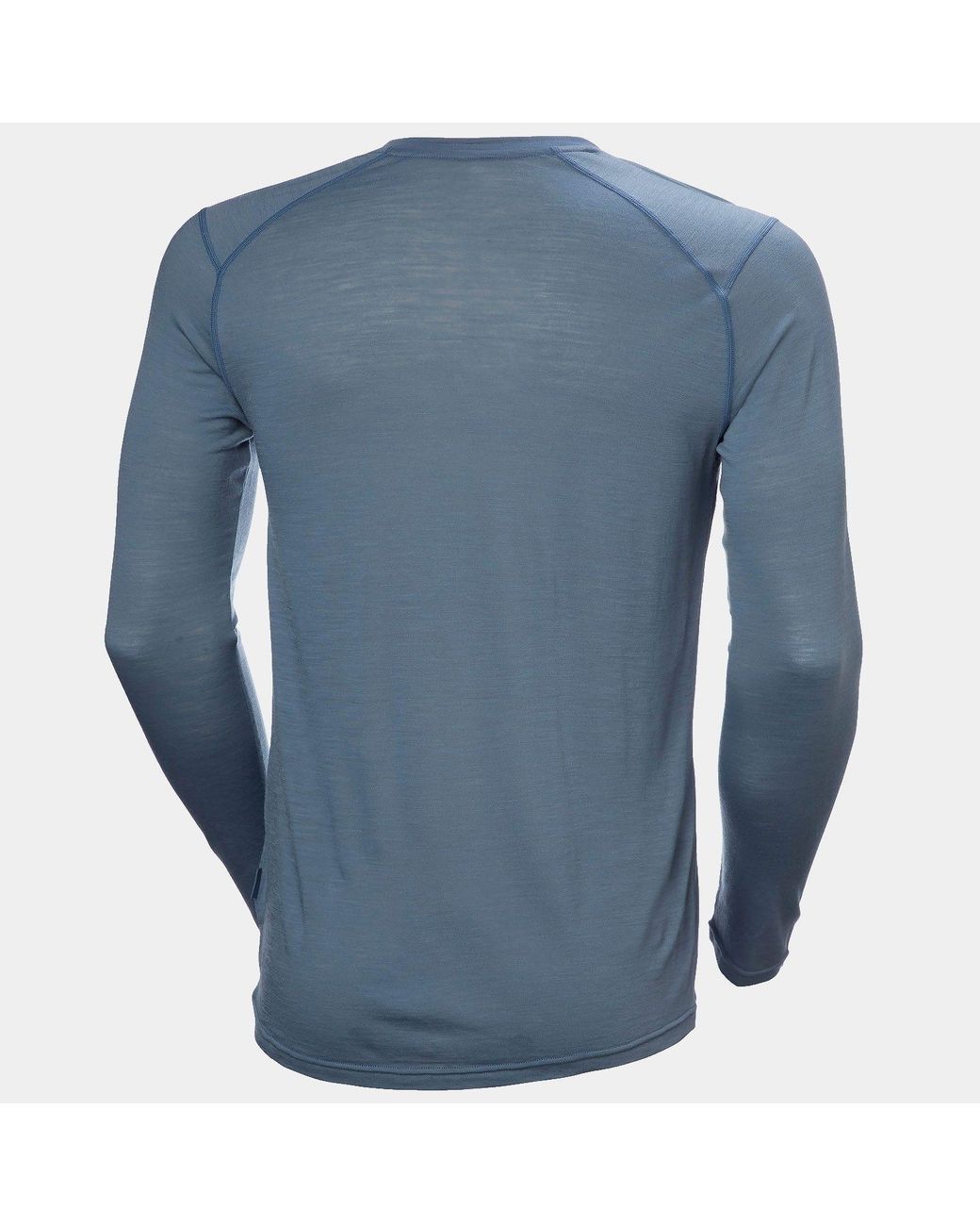 Helly Hansen Blue Durawool Long Sleeve Henley for men