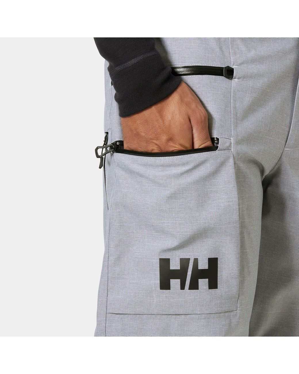Helly Hansen Gray Garibaldi 2.0 Classic Freeride Ski Pants Grey for men