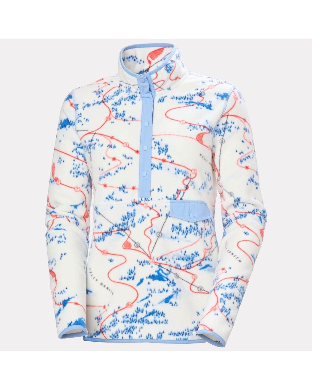 Helly Hansen Blue Maridalen Printed Fleece