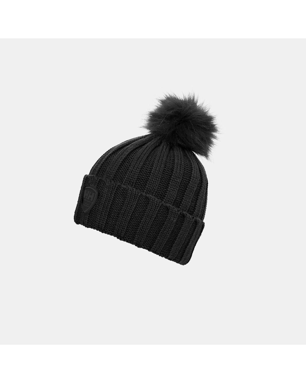 Helly Hansen Black W Limelight Beanie Hat