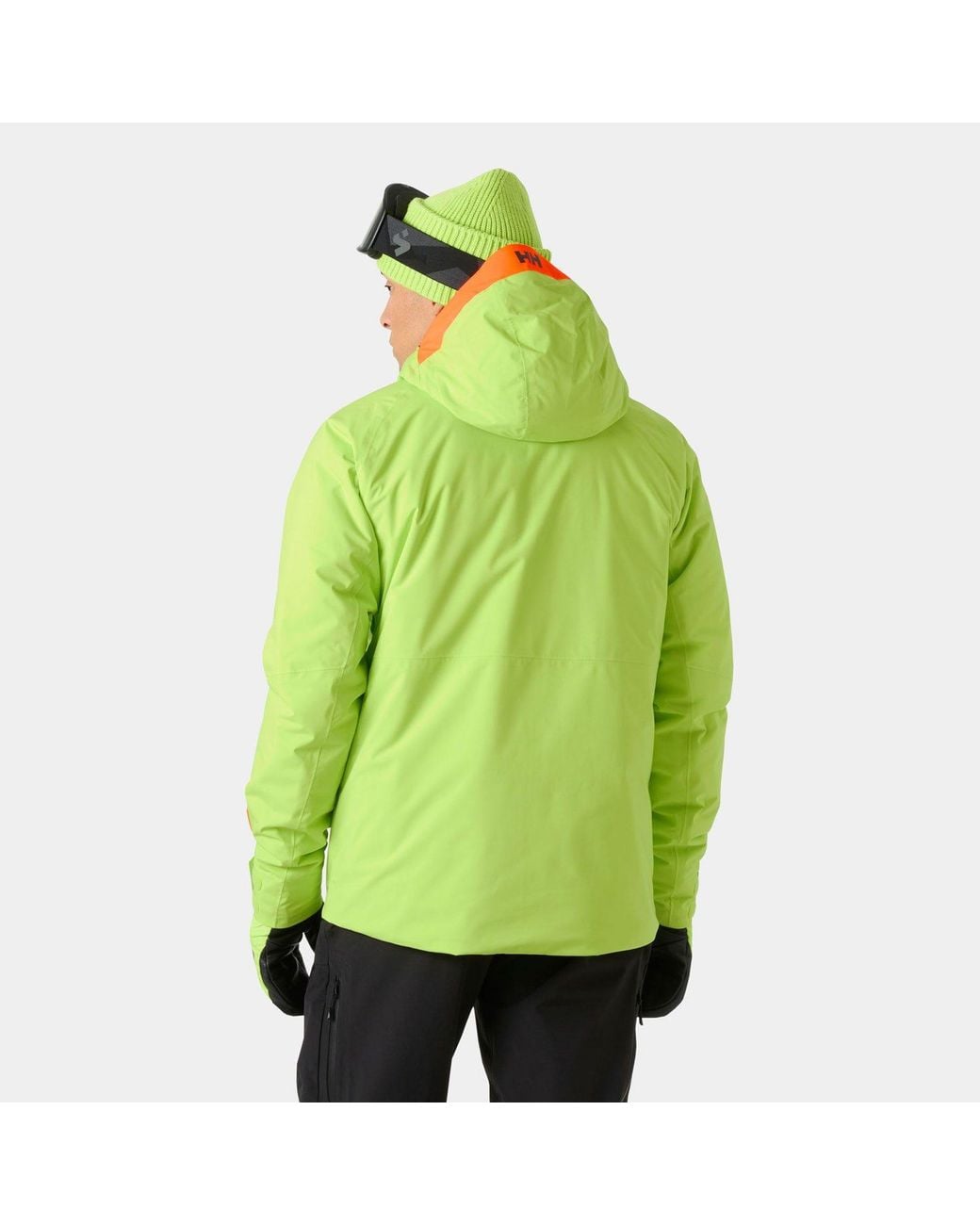 Helly Hansen Green Powderface Ski Jacket for men