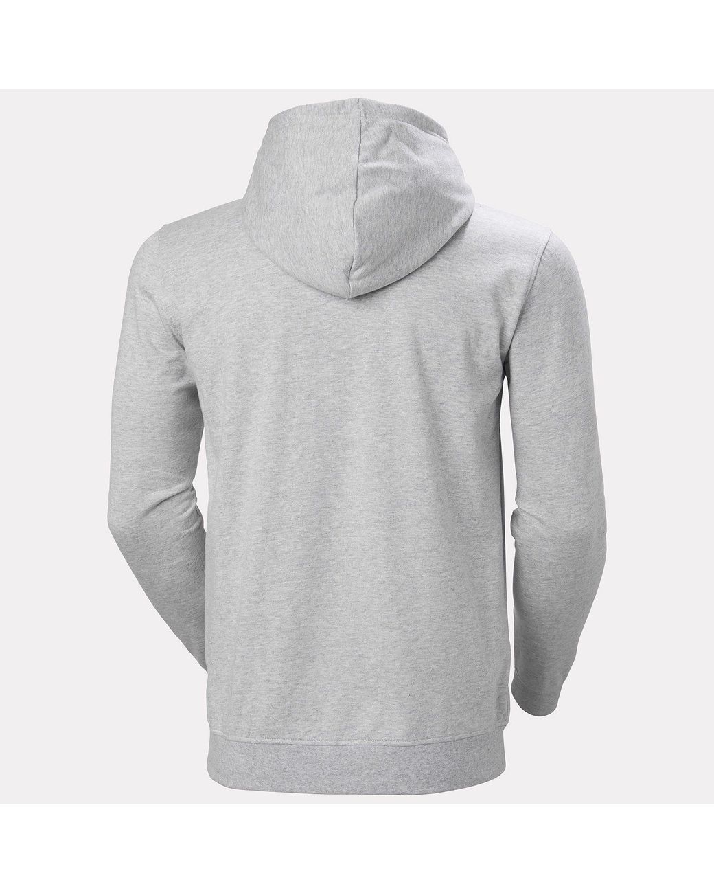 Helly Hansen Gray Nord Graphic Pull Over Hoodie for men