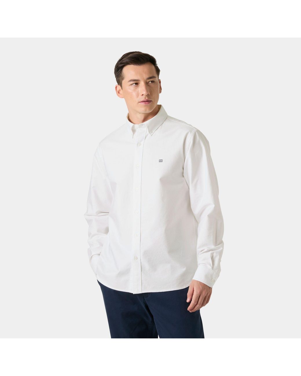 Helly Hansen White Shore Long Sleeve Shirt for men