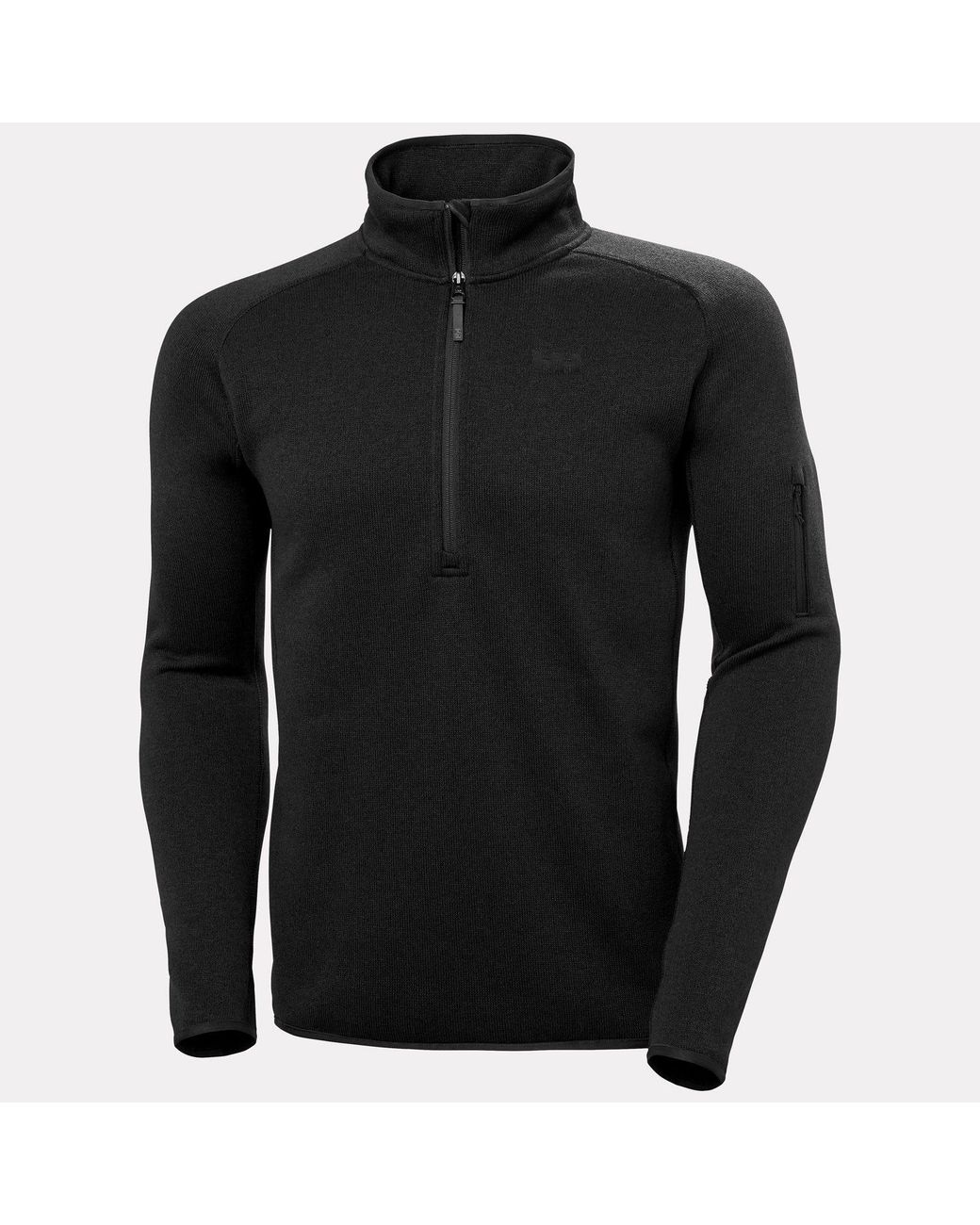 Helly Hansen Black Varde Half-Zip 2.0 for men