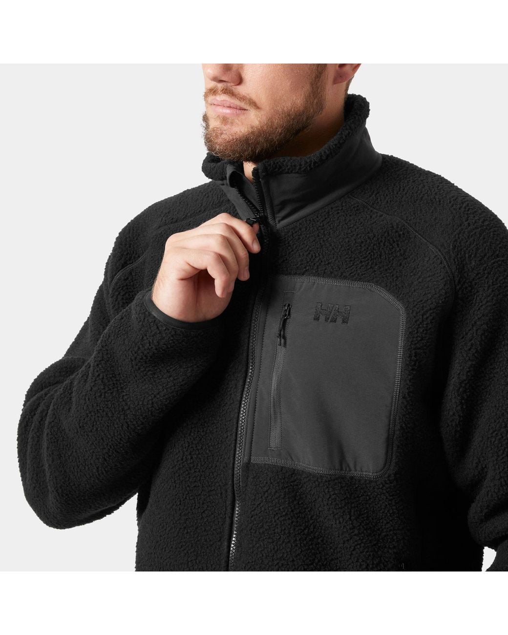 Helly Hansen Black Helly-hansen Panorama Pile Block Jacket for men