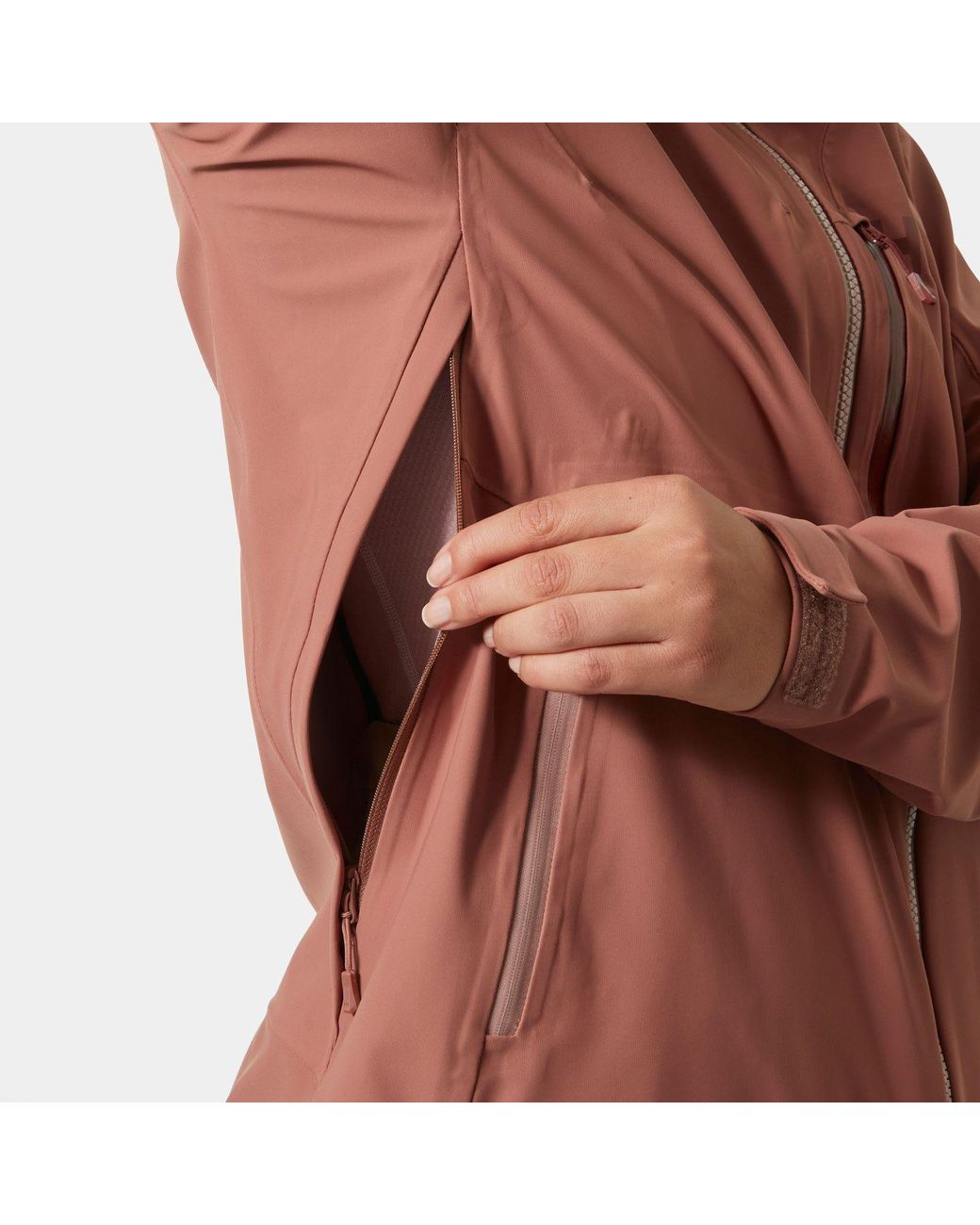Helly Hansen Brown Verglas Backcountry Ski Shell Jacket
