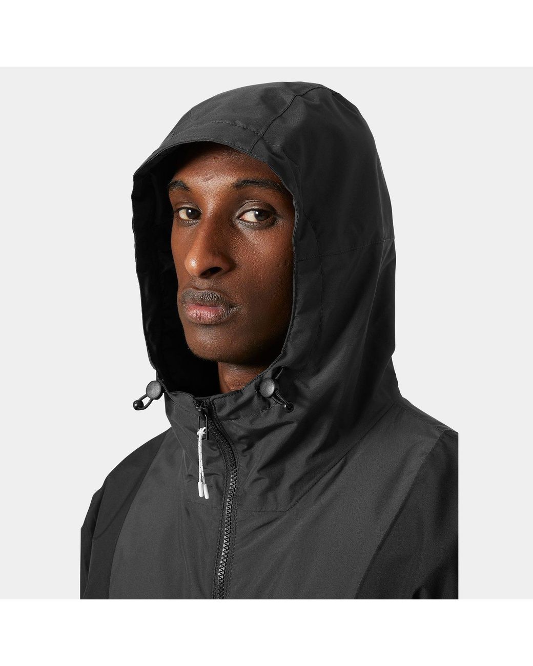 Helly Hansen Black Rig Rain Jacket for men