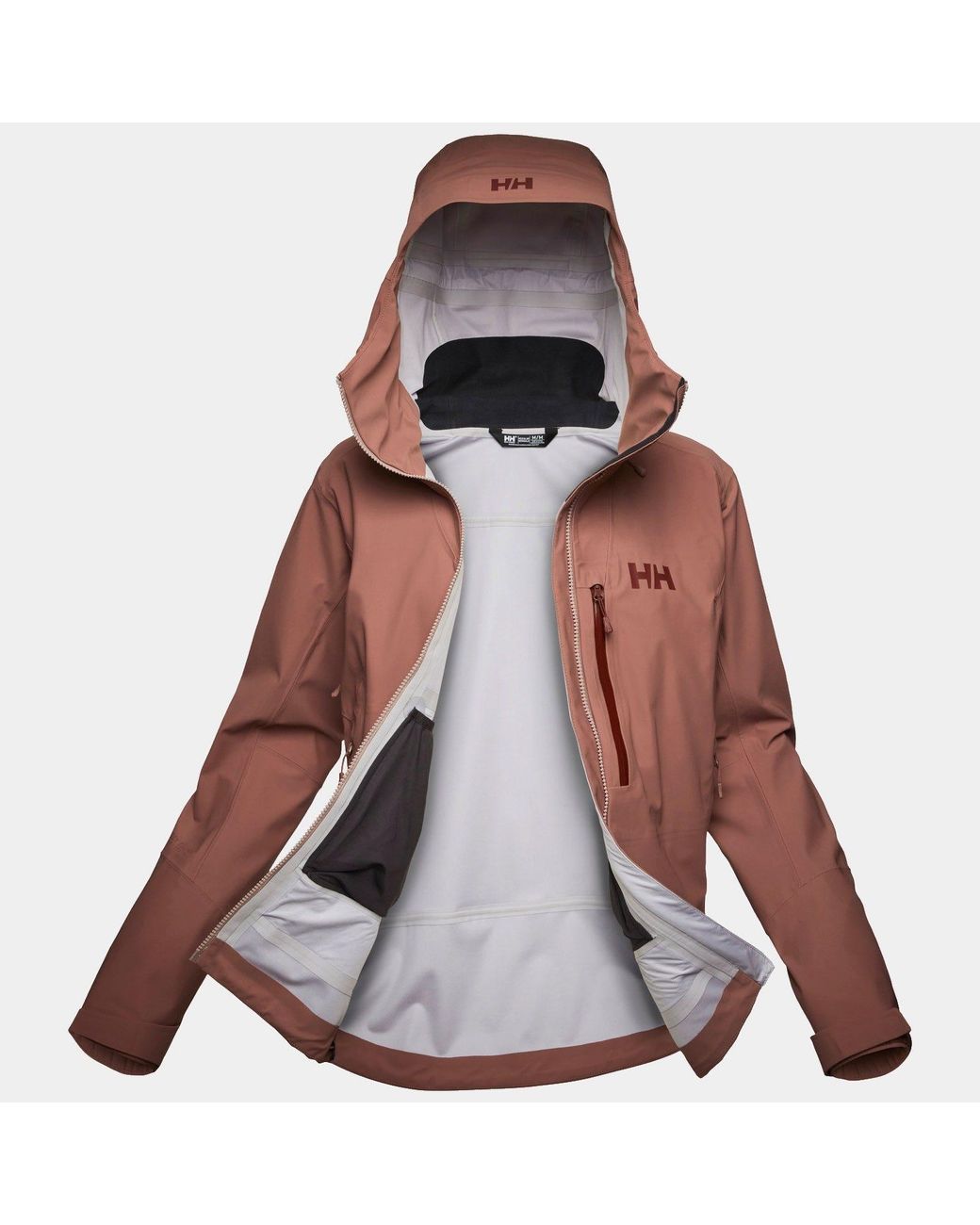 Helly Hansen Brown Verglas Backcountry Ski Shell Jacket