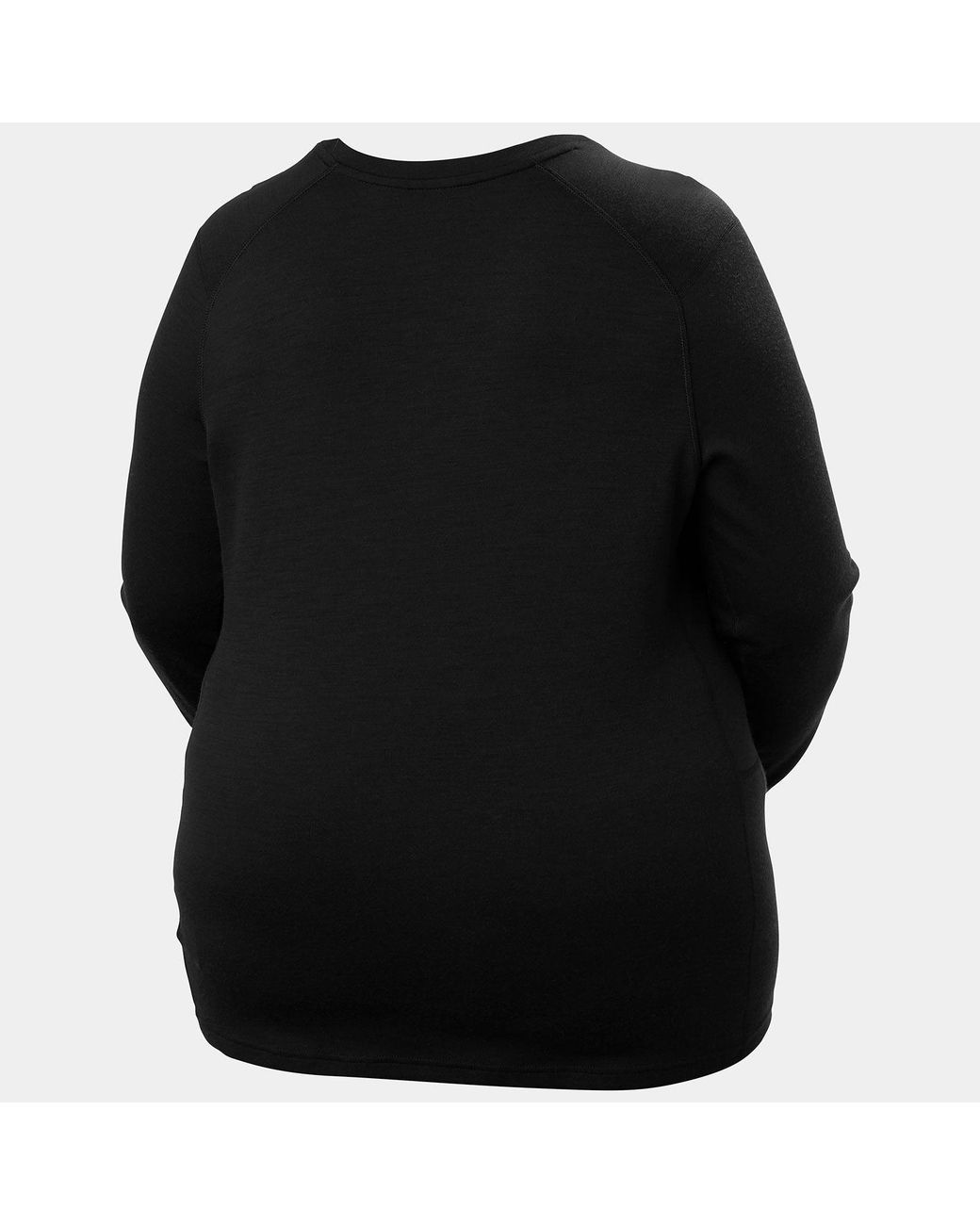 Helly Hansen Black Lifa® Merino Midweight Crew Plus Shirt