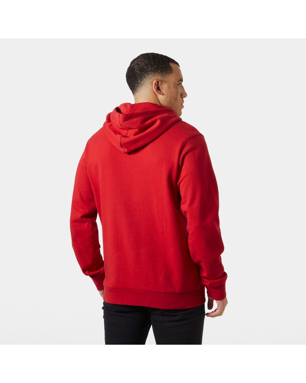 Helly Hansen Red Hh Logo Hoodie for men