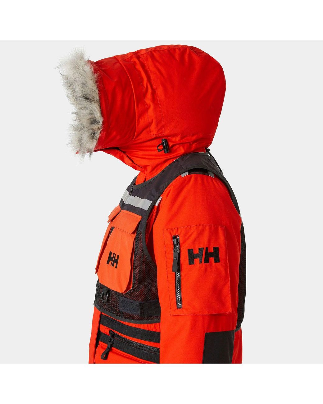 Helly Hansen Red Arctic Patrol Modular Parka 2.0