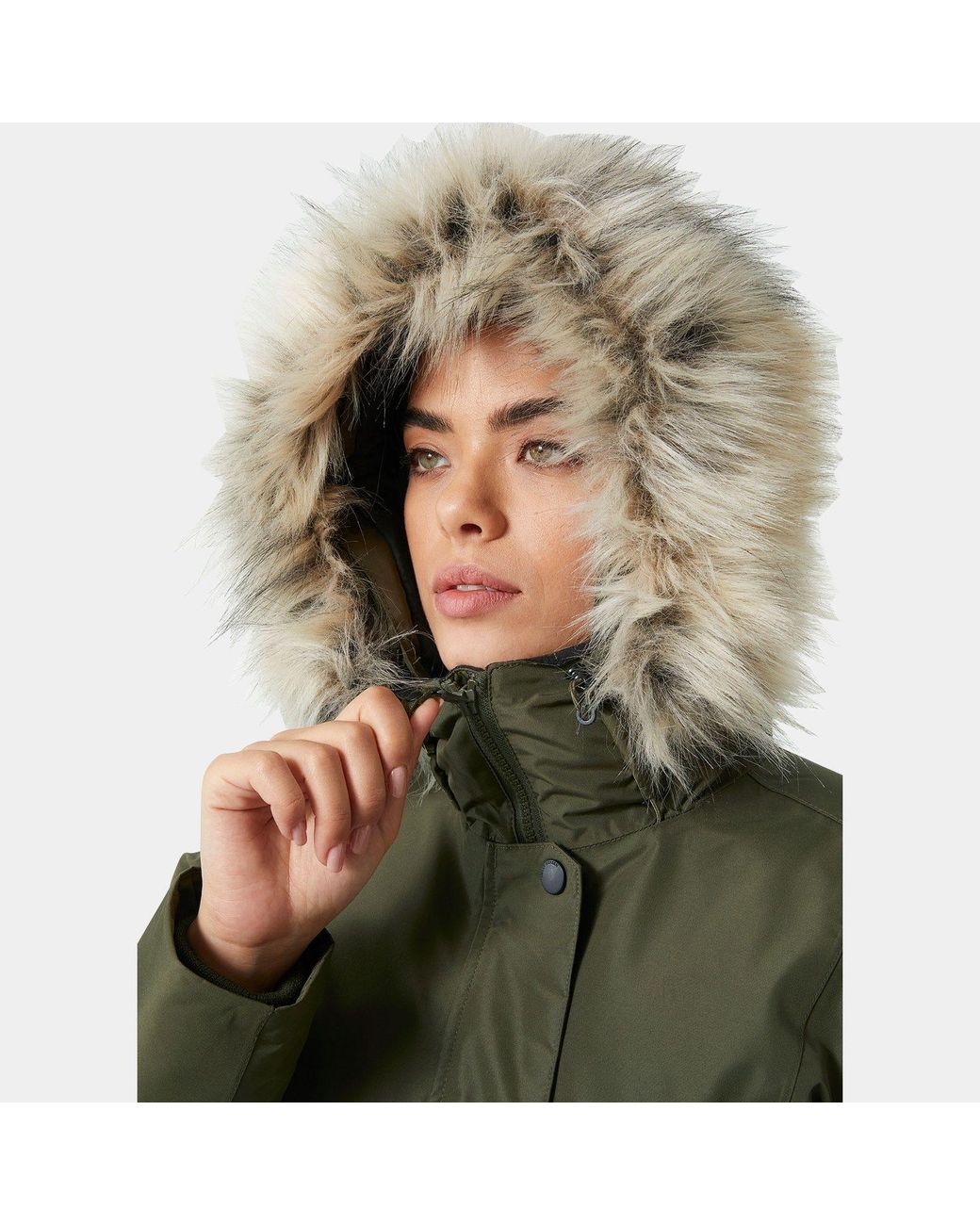 Helly Hansen Green Senja Insulated Winter Parka