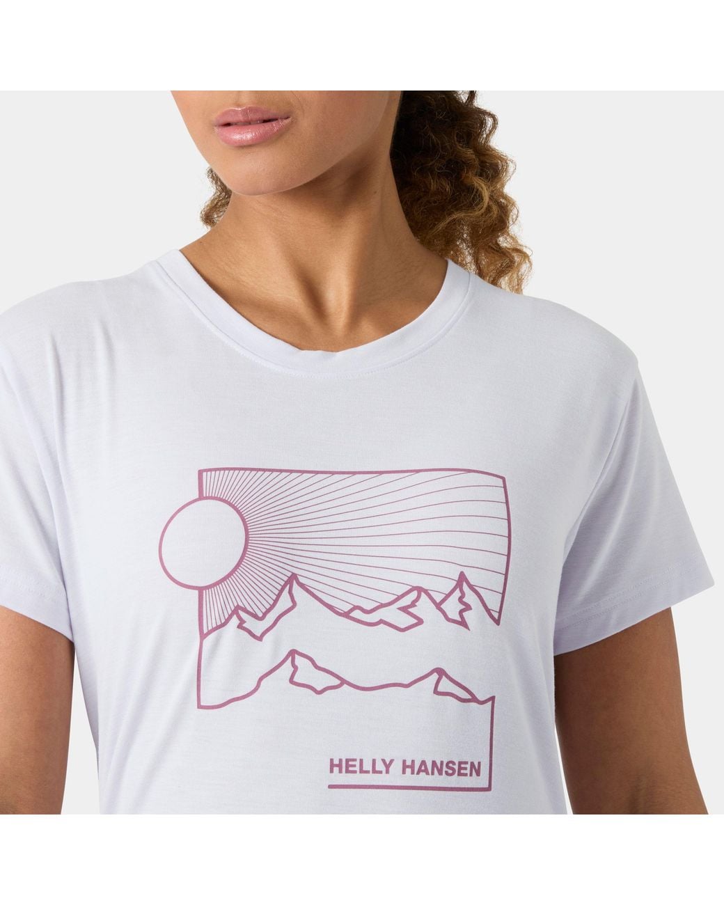Helly Hansen Purple Skog Recycled Graphic Jersey Tshirt