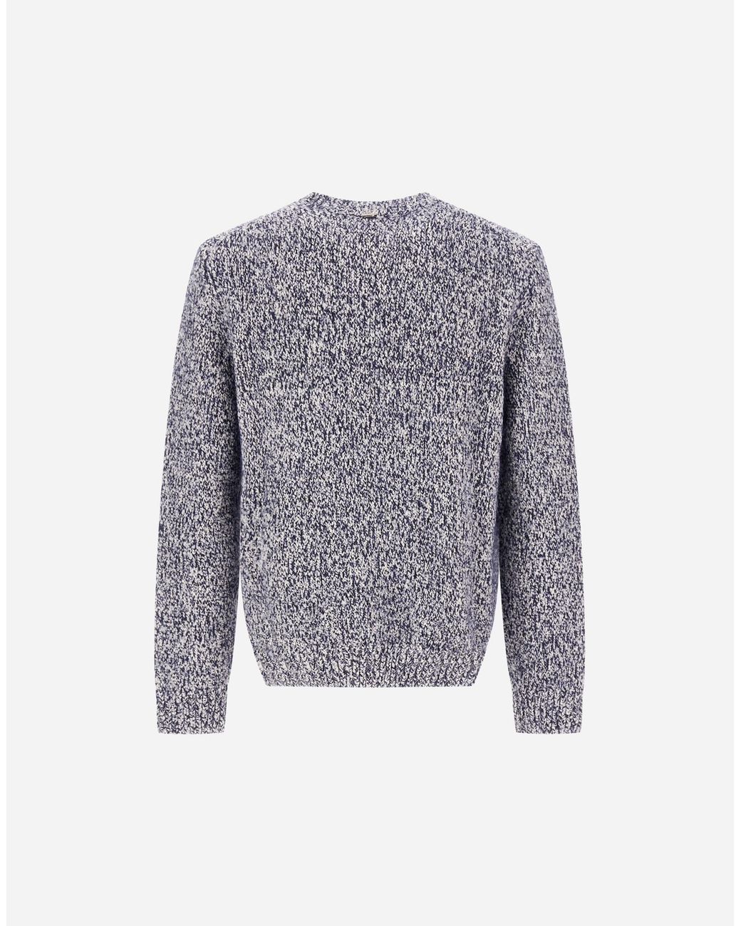 Herno Gray Wool Jumper With Buttoned Detail for men