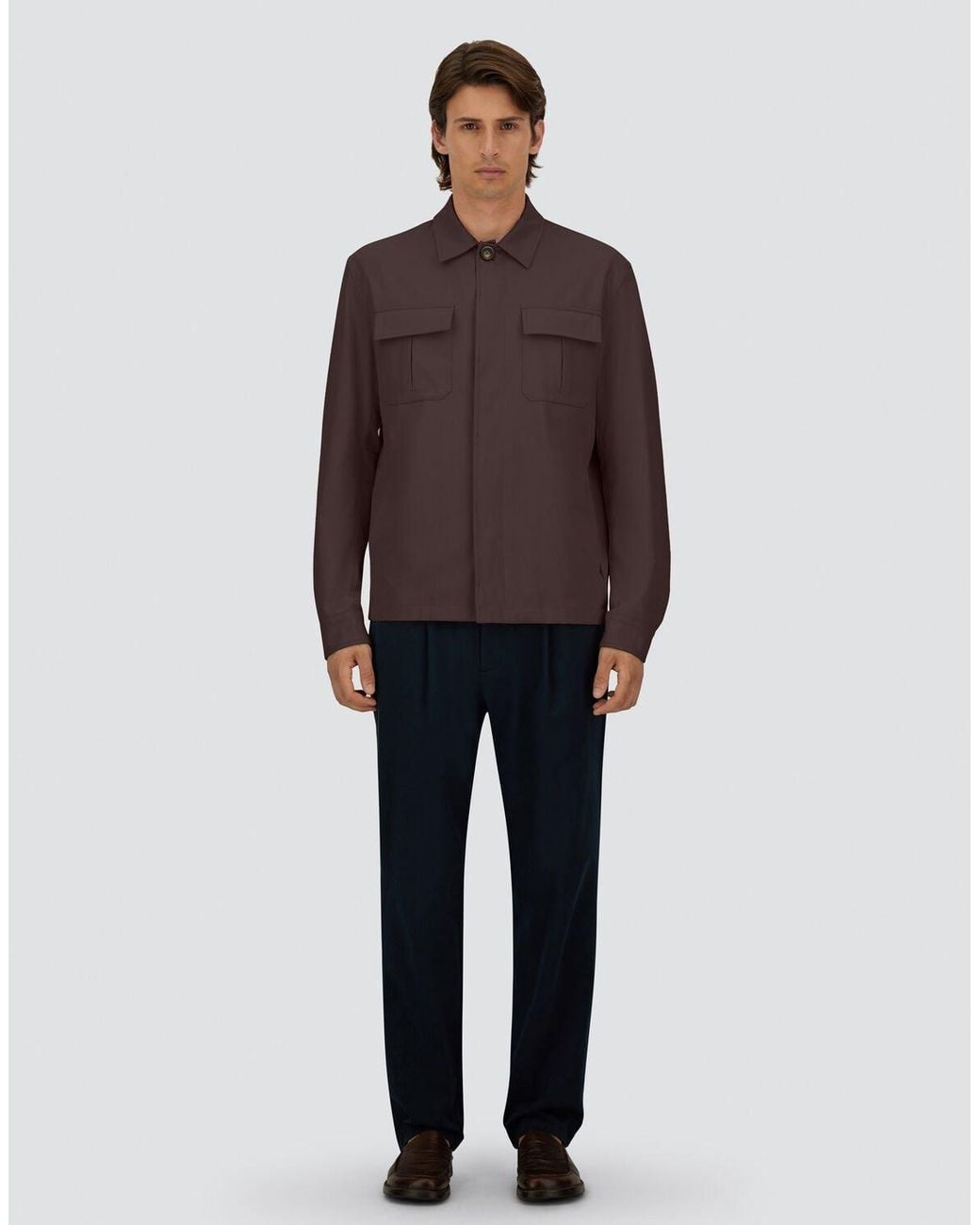 Herno Brown Shacket for men