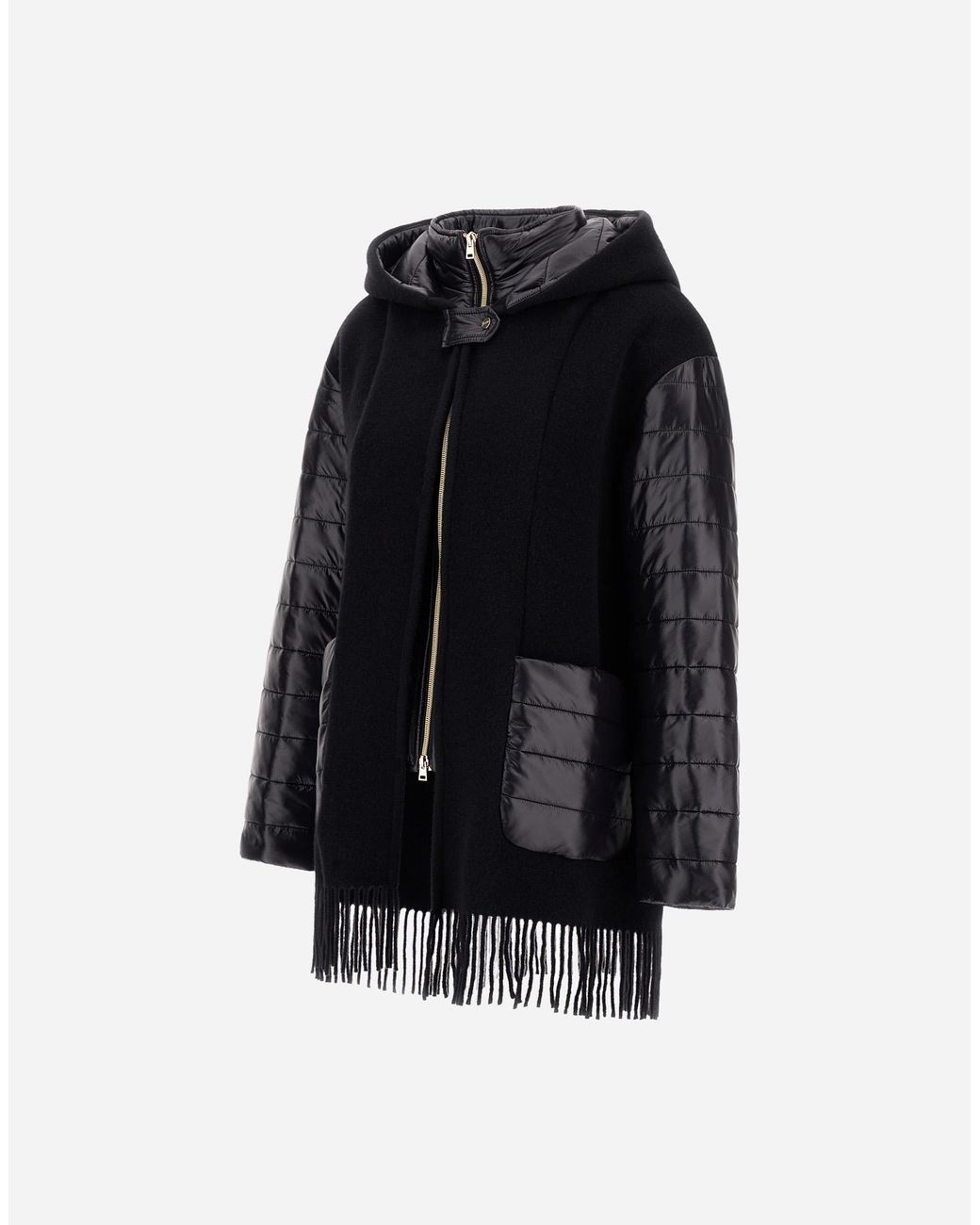 Herno Black Poncho