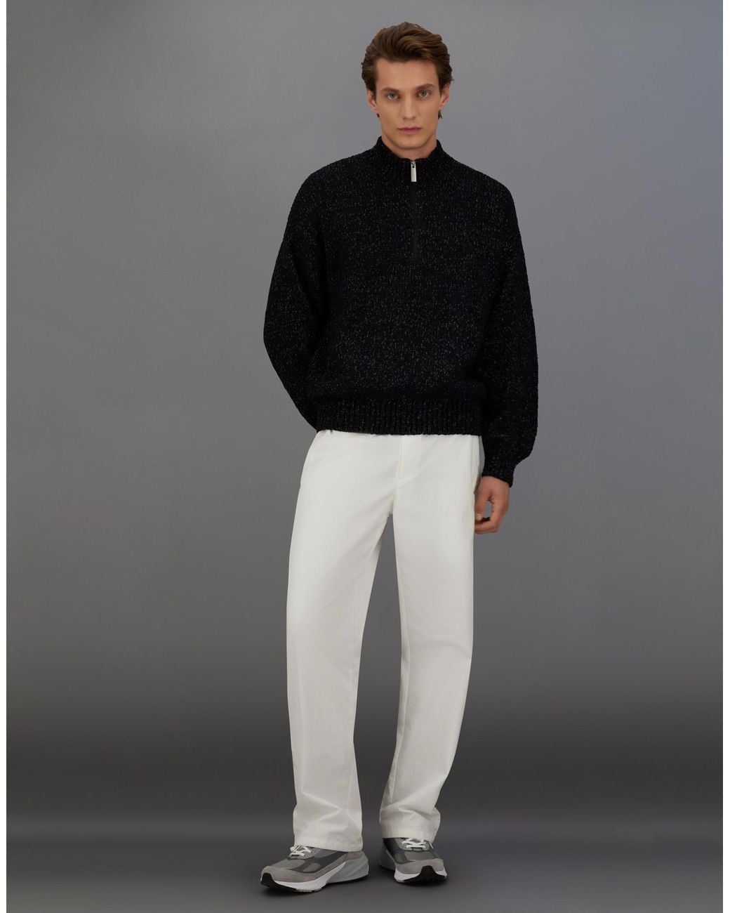 Herno Black Laminar Sweater