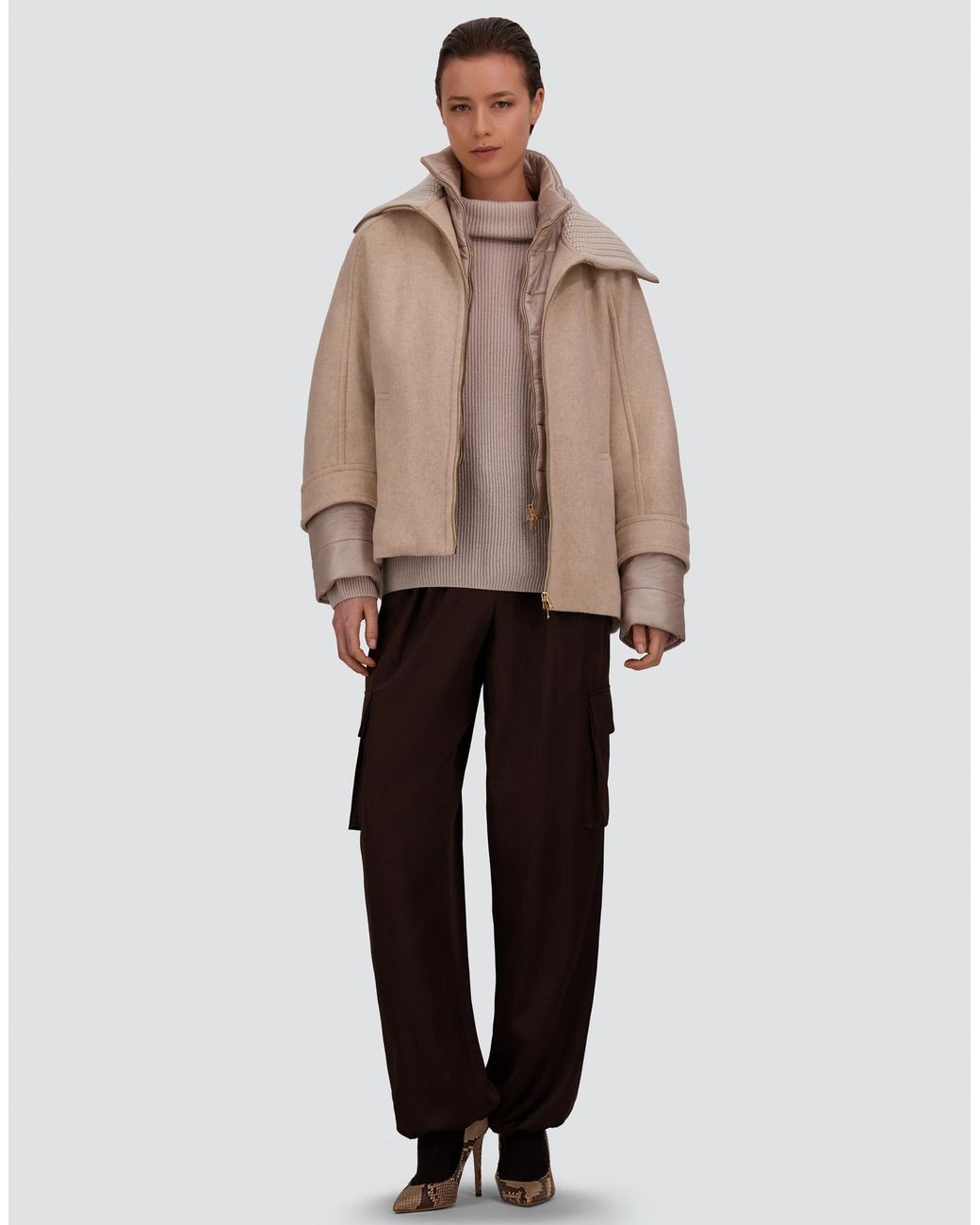 Herno Pink Ribbed Cashmere Jumper