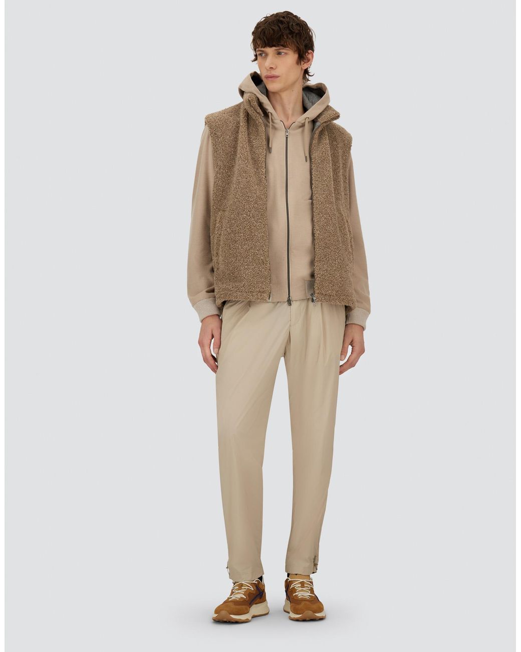 Herno Brown Resort Vest for men
