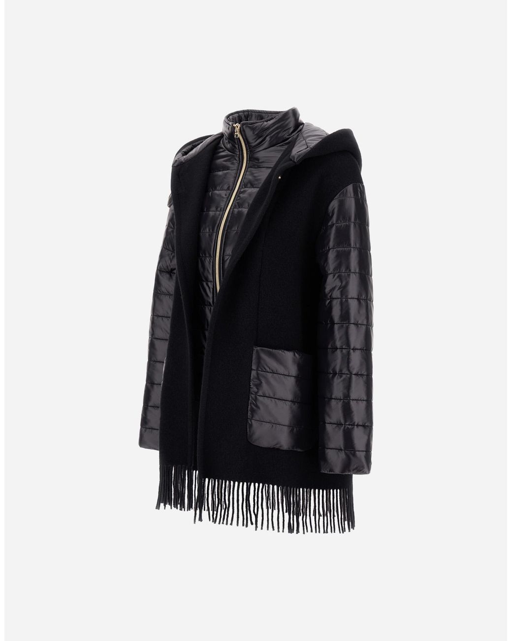 Herno Black Poncho