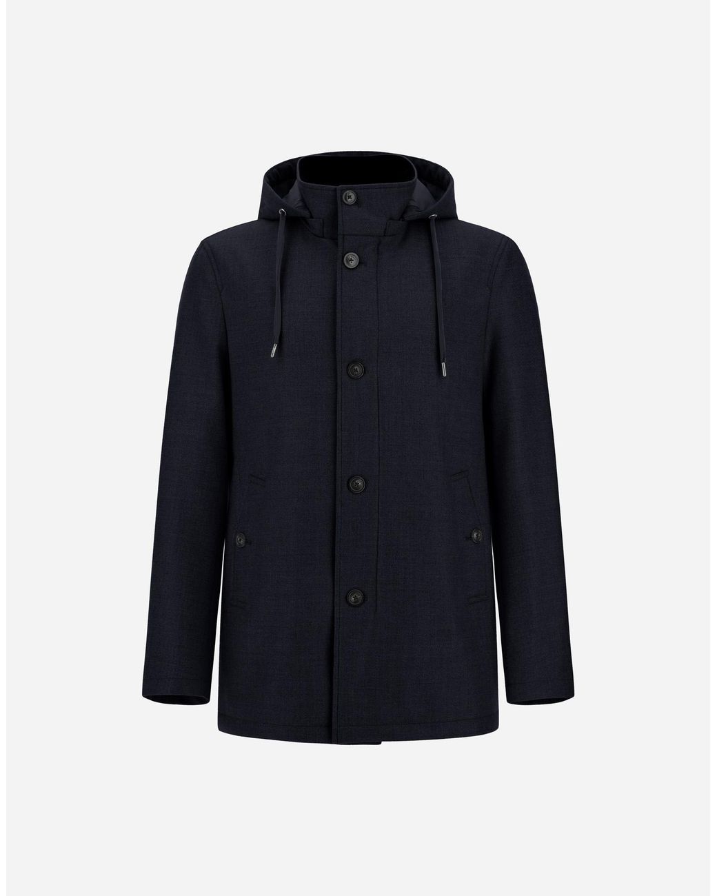 Herno Blue Short Parka for men