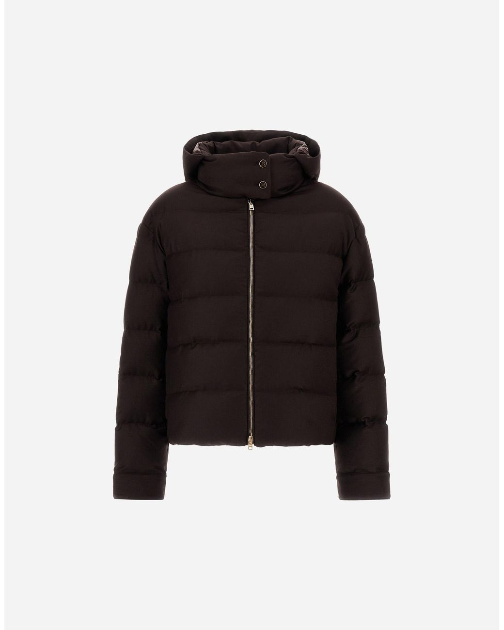 Herno Black Wool And Silk Jacket