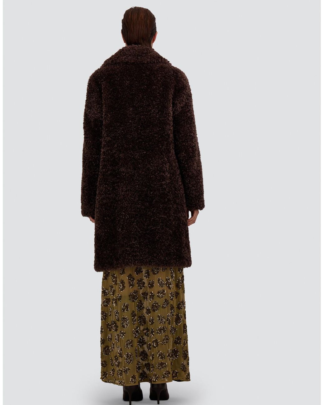 Herno Metallic Sequinned Mesh Skirt