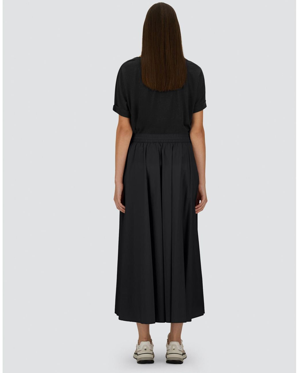Herno Black Light Nylon Stretch Skirt