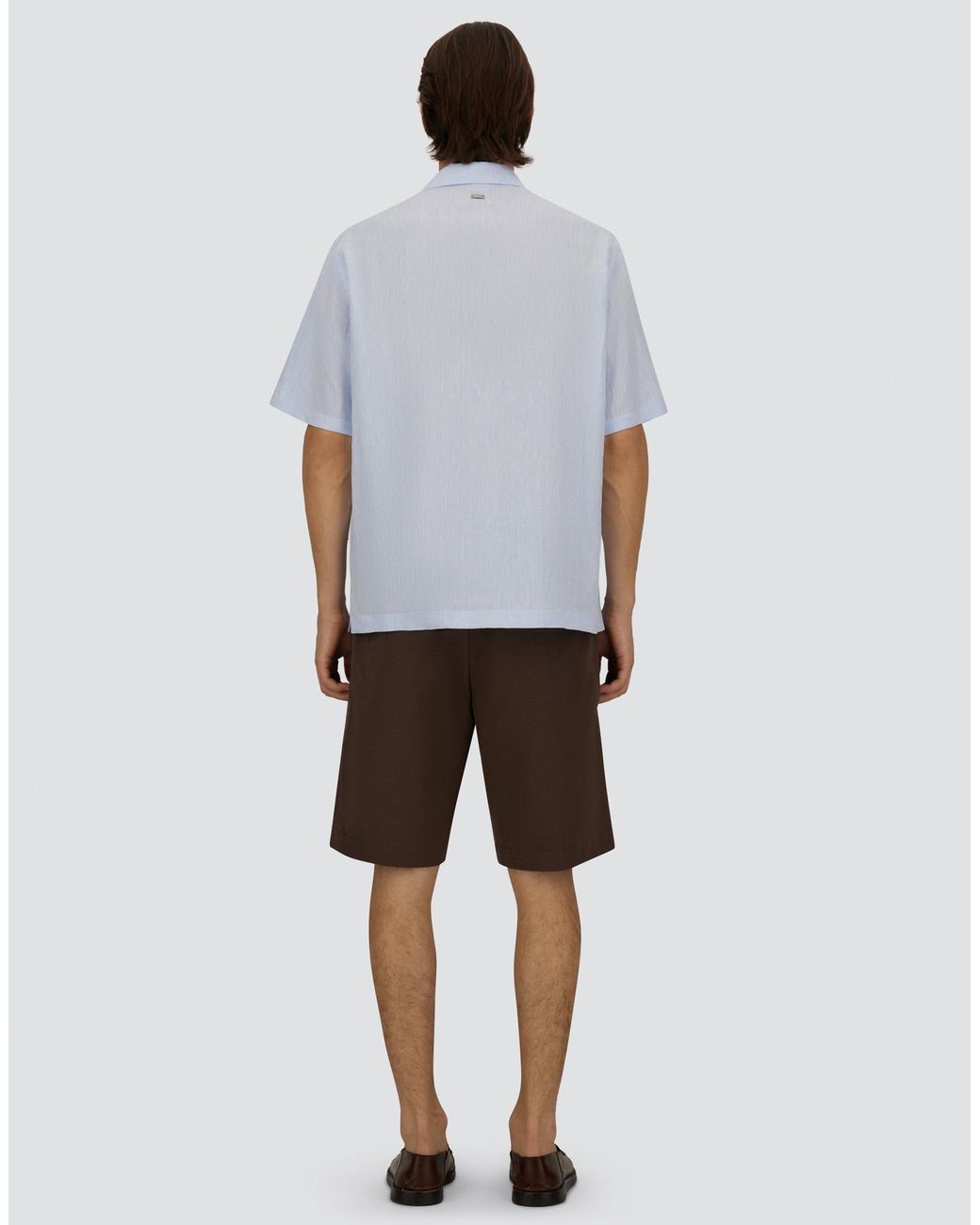 Herno Blue Short-Sleeved Shirt for men