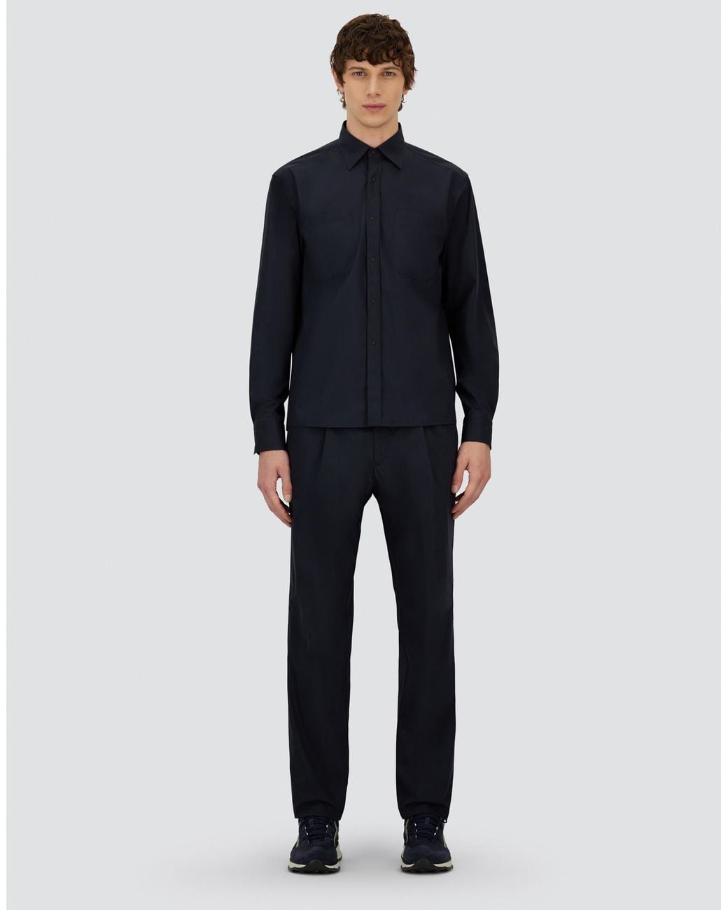 Herno Blue Resort Shirt for men