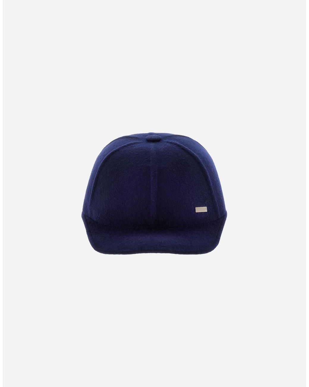 Herno Blue Casual Wool Baseball Cap for men