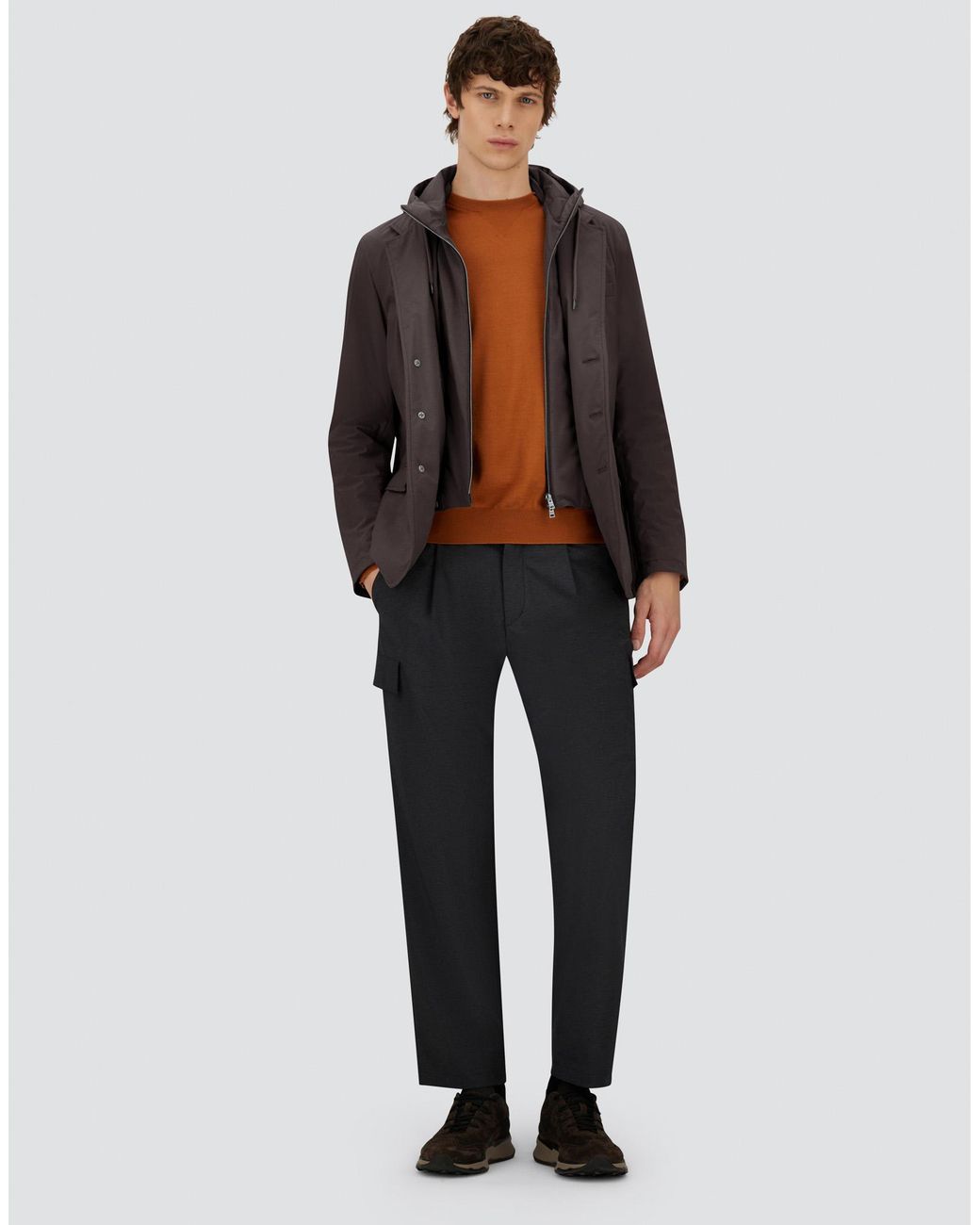 Herno Brown Resort Blazer for men