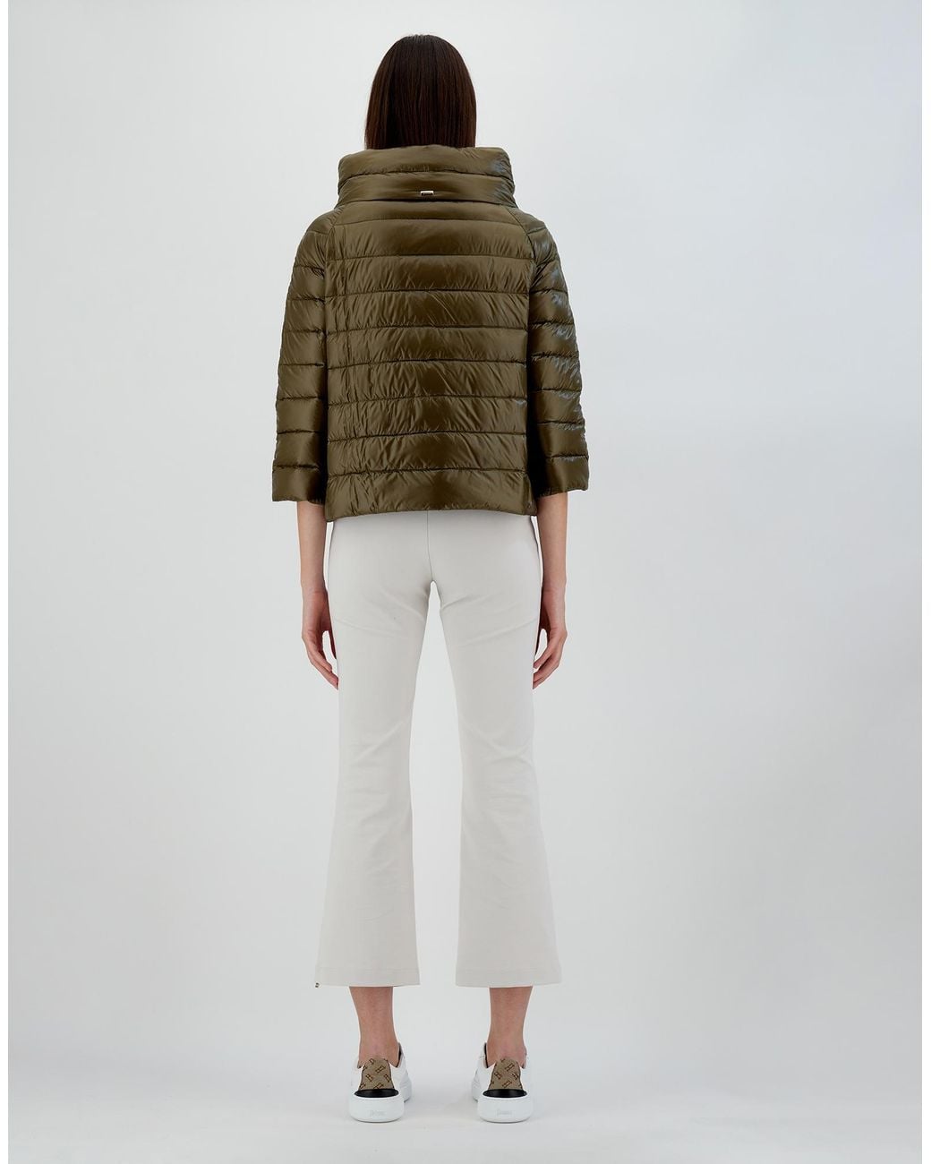 Herno Green Piumino Cappa Iconico Sofia Hdm