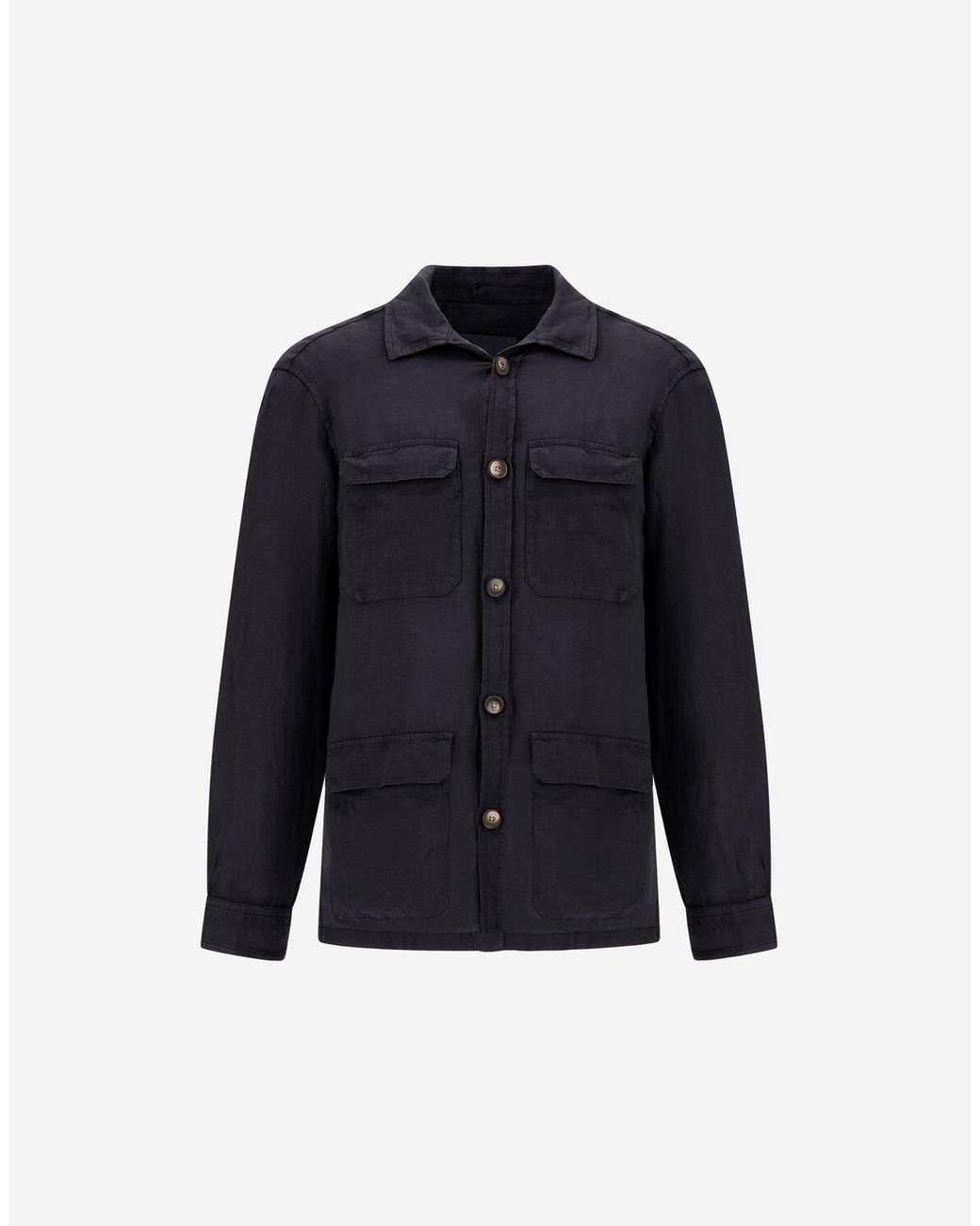Herno Blue Field Jacket for men