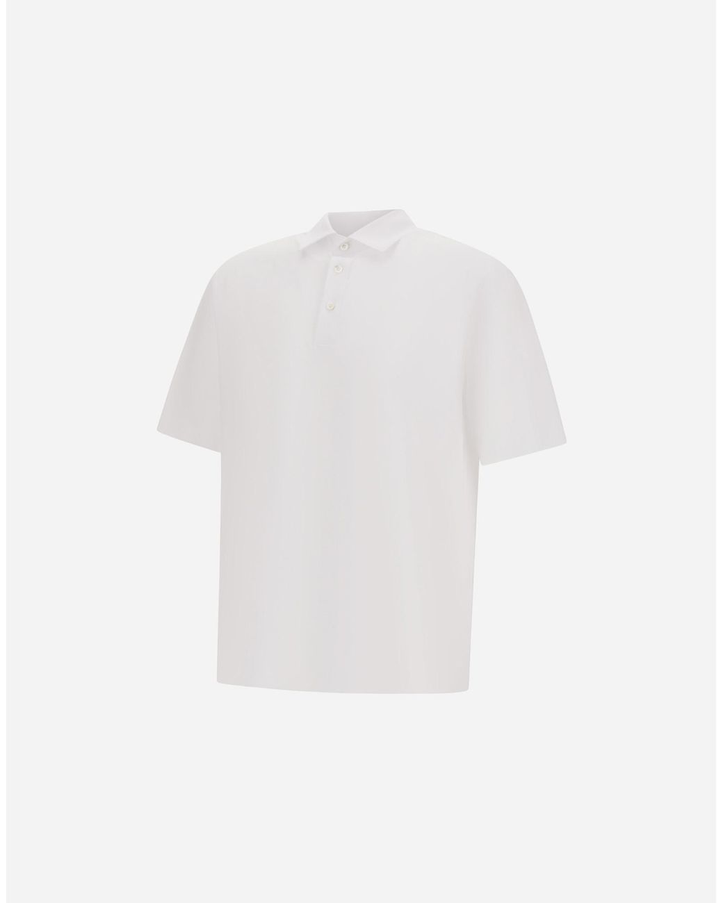 Herno White Spring Ultralight Scuba Polo Shirt for men