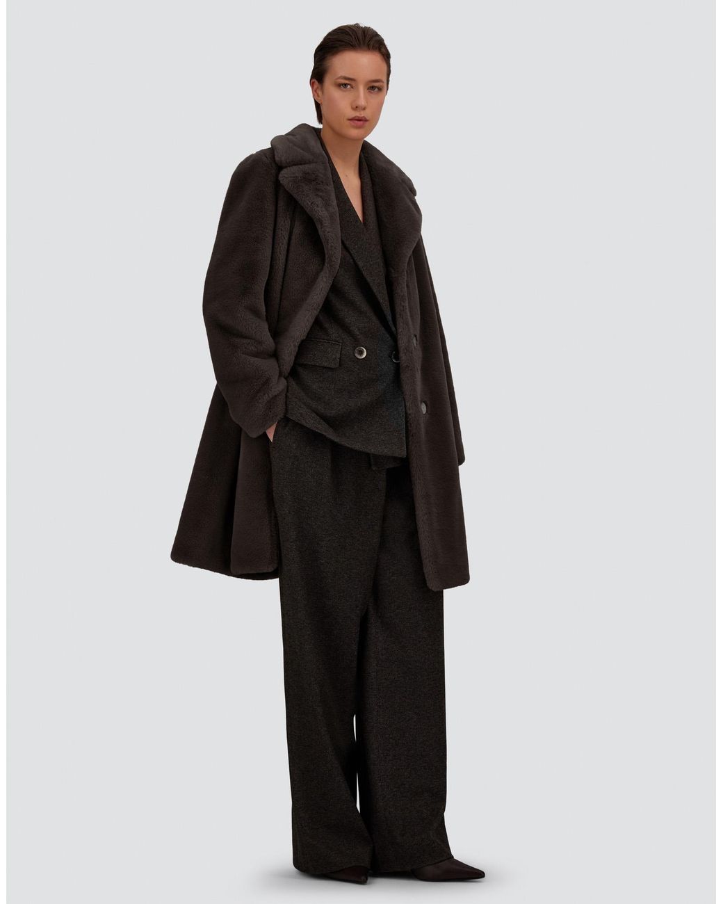 Herno Gray Jacquard Trousers With Diagonal Motif