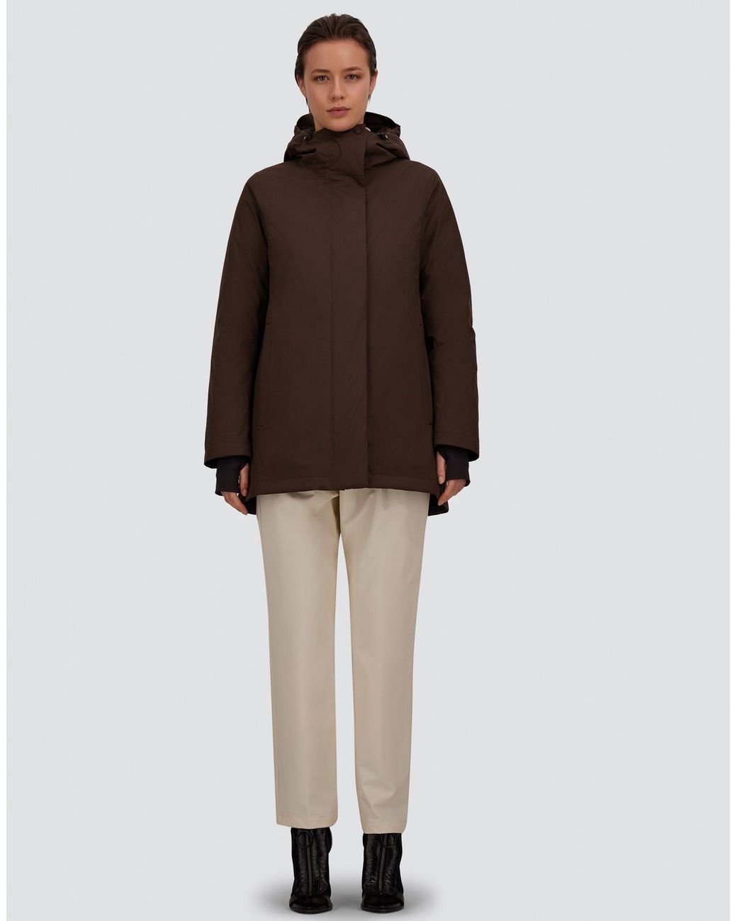 Herno Brown A-Shape Jacket