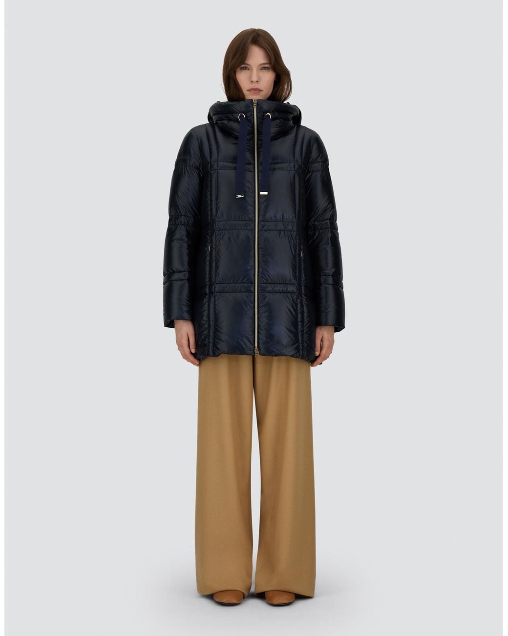 Herno Blue A-Shape Jacket