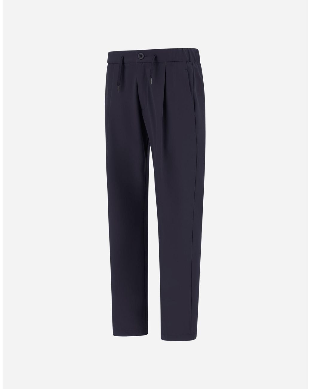 Herno Blue Light Comfort Stretch Woven Trousers for men